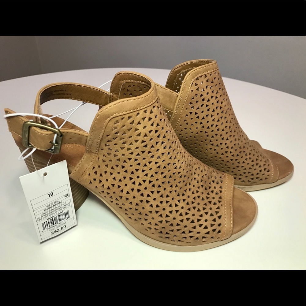 Universal Thread peep-toe bootie sandals